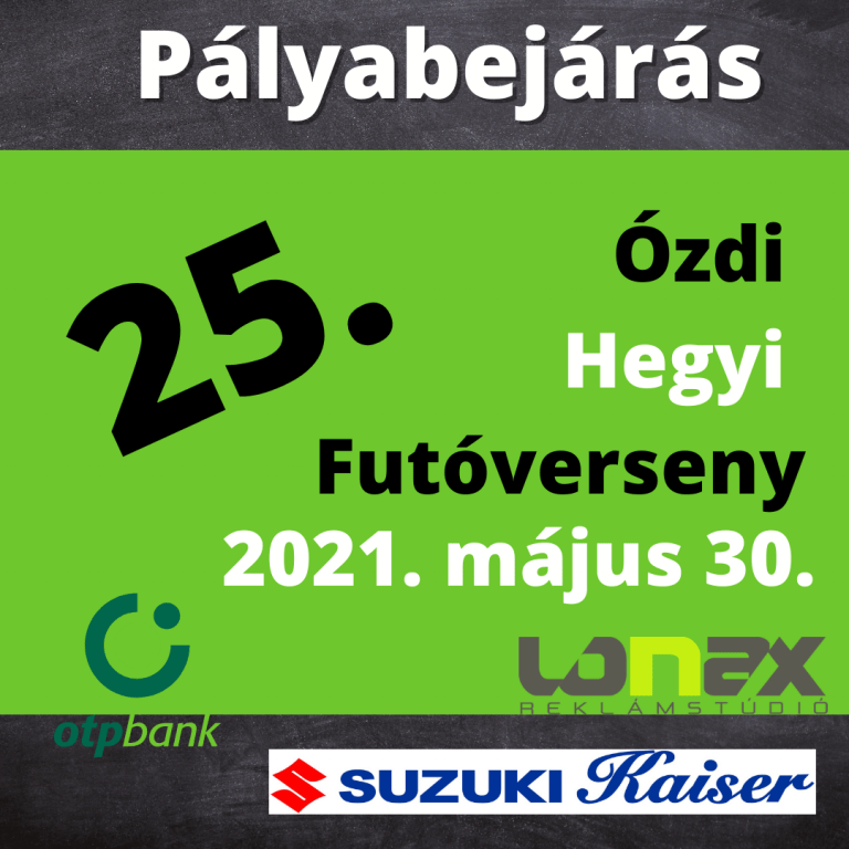 Pályabejárás és módosítás.