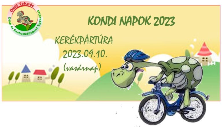 KONDI NAPOK 2023 – kerékpártúra
